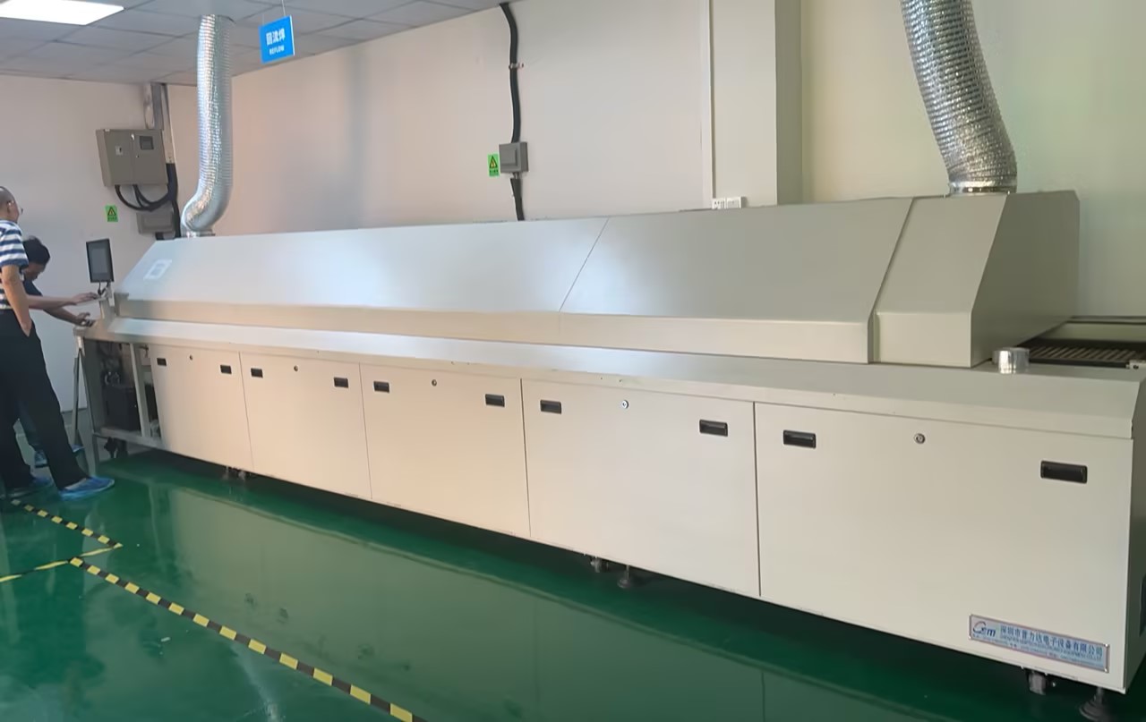 深圳某公司医疗级镀金产品通孔焊接采用我司大型十温区香蕉视频下载污